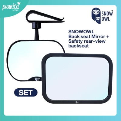 SNOWOWL Back seat MIrror+Safety rear-view backseat (SET) กระจกติดเบาะรถ